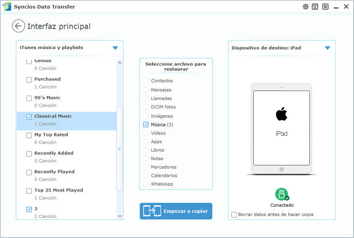 sync itunes music to android