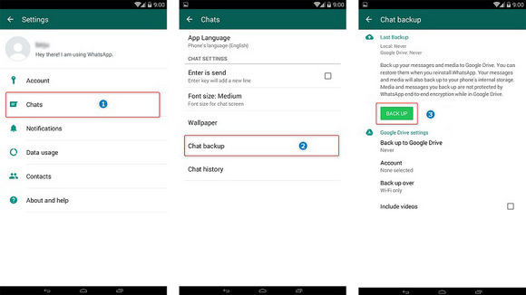 Hacer copia de seguridad de android de whatsapp con google drive
