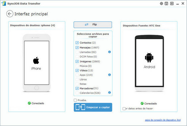 transferir desde ios a android