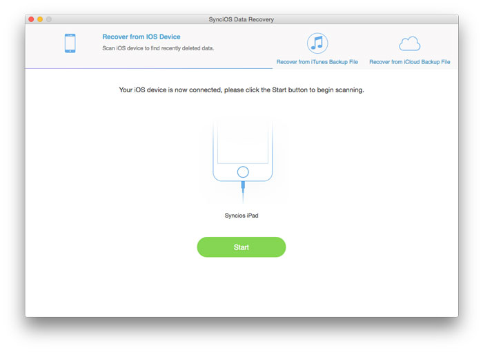 connect ios device to data recovery