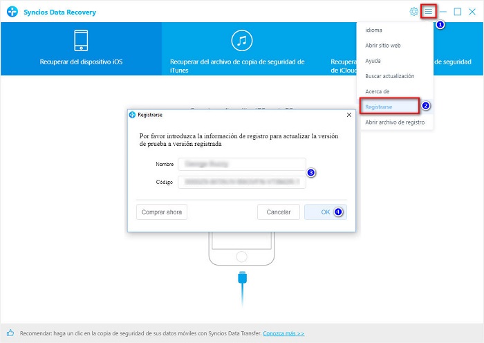 register syncios data recovery windows version