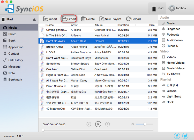 export iPhone music to Mac